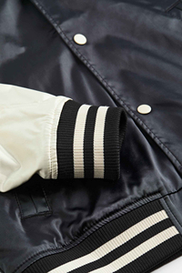 Invierno a estrenar personalizado último satén bombardero de talla grande para hombre carta hombre personalizado en blanco al por mayor 2025 chaqueta bombardero para hombres - Product Image 6