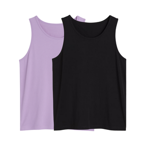 Prix usine hommes Gym débardeur doux confortable Jersey gilet modéré Stretch solide fabriqué vêtements confortables - Product Image 1