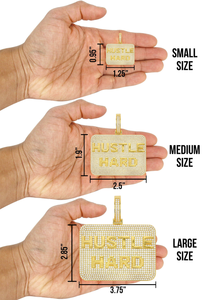 Meilleure vente 925 argent Sterling Moissanite pendentif brillant VVS diamant Unique personnalisé plaqué or Hip Hop Design lettre - Product Image 3