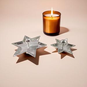 Portavelas de metal con forma de estrella para decoración del hogar pequeño para celebraciones de Navidad y cumpleaños - Product Image 2