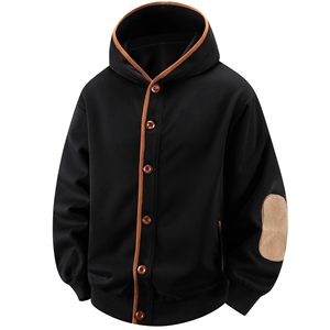 เสื้อฮู้ดซิปผู้ชายทรงโอเวอร์ไซส์แบบสวมใส่สบายสำหรับฤดูใบไม้ร่วง - Product Image 1