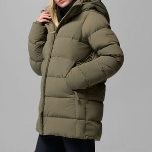 Chaqueta Larga Acolchada para Mujer, Transpirable, Elegante y Ultra Cálida, Diseño Moderno, Relleno de Plumón, para la Temporada de Invierno - Product Image 4