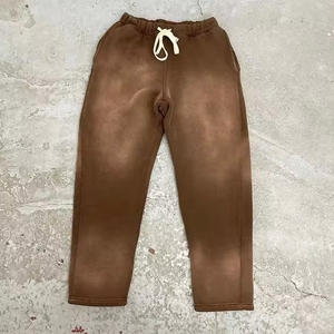 2024 gros personnalisé lavé à l'acide unisexe Jogging costume 100% coton lourd polaire 400Gsm complet Zipup meilleur matériel pour le printemps - Product Image 4