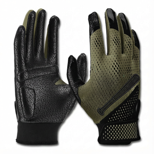 Gants de frappe de baseball personnalisés, coutures renforcées, fermeture à sangle de puissance, contrôle de swing optimisé, commande en gros, faible MOQ - Product Image 2