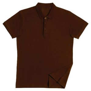 100% coton hommes Polo T-Shirt couleur unie Anti-rides respirant à manches courtes cheval Jersey travail TEE vêtements de travail chemise - Product Image 1