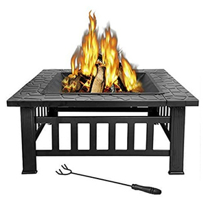 Hogueras al aire libre Estufa cuadrada Carbón de madera Quema de pie Camping Solo Fire Pit - Product Image 2