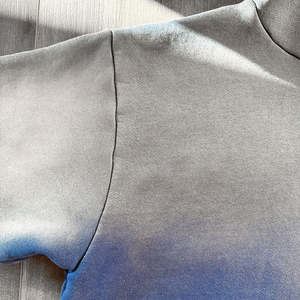 Sudadera con Capucha Personalizada Estilo Vintage Desgastada para Hombre, Lavada al Ácido, con Salpicaduras de Pintura, Decolorada por el Sol, Sin Cordones - Product Image 5