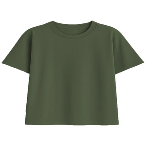 Camiseta Larga de Manga Media con Cuello Redondo para Mujer, Talla Grande, 100% Algodón Orgánico, Transpirable y Ecológica, Color Gris Casual - Product Image 1