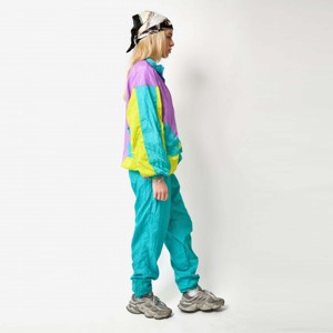 Survêtement Rave vintage pour femmes-Survêtement classique des années 90 avec des couleurs audacieuses pour les fêtes, les festivals et le style de rue rétro - Product Image 2