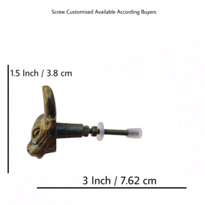 Poignées de meuble en fonte antique en laiton, poignées modernes pour armoire, tiroir, commode, cuisine, chambre à coucher, salle de bain - Product Image 4