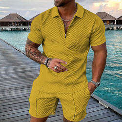 Conjunto de Shorts de Verano para Hombre de Alta Calidad, Transpirable, 100% Algodón, Color Sólido, Logotipo Personalizado para Ropa Casual al Aire Libre - Product Image 4