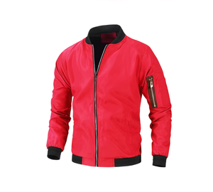 Veste universitaire d'hiver pour homme Vedo de haute qualité, impression de logo personnalisée, col montant, logo sur le devant, doublure en polyester écologique et laine - Product Image 5