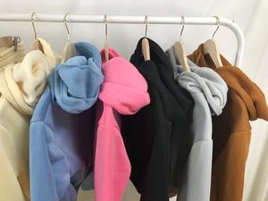 Latest Design Crop Top Hoodie <b>Women</b> 2-Piece Set Jogger <b>Women</b> Fleece Thick Cotton <b>Sweat</b> Suits Tracksuit Two Piece <b>Pants</b> Sets - Product Image 4