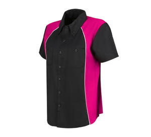 Camisas de trabajo de manga corta para mujer con logotipo personalizado Blusa de oficina de negocios corporativos Fabricante de bordado de impresión - Product Image 3