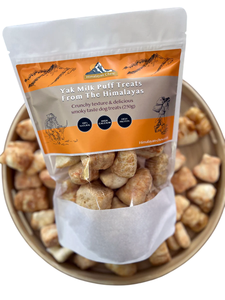 Food For The Good Himalayan Yak Chew and Puffs para Perros y Gatos, Tamaño Grande, Leche de Yak Natural, Golosinas Masticables Dentales de Larga Duración - Product Image 2