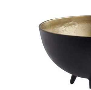 Cuenco de pedestal chapado en oro decorativo de Navidad para decoración hogar Cocina y fiesta en diseño moderno - Product Image 4