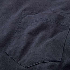 เสื้อยืดคอกลมผ้าฝ้ายเรียบสไตล์มินิมอลสำหรับผู้ชาย เสื้อยืดพื้นฐานปรับแต่งได้ เสื้อยืดผ้าฝ้ายเนื้อนุ่ม เสื้อยืดสีพื้น แบรนด์ส่วนตัว - Product Image 5