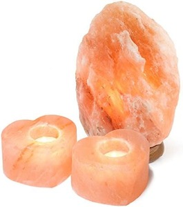 Premium Quality Beautiful Handcrafted Flower Style Himalayan Salt Lamp Home Wellness Illuminate Enhancer Carved Natural Crafts - Product Image 2