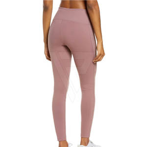 Leggings de fitness pour femmes à taille haute élastique avec logo personnalisé, pantalons d'entraînement extensibles, vêtements de yoga, séchage rapide - Product Image 3