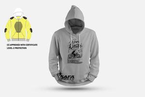 Sweat à Capuche en Kevlar pour Moto, Vente en Gros, Protection, Veste à Capuche de Motard, Course Tout-Terrain, Logo Personnalisé, Design de Taille - Product Image 3