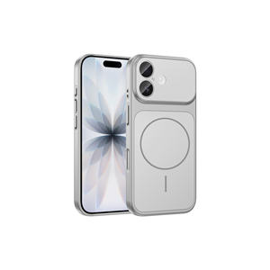 Coque en silicone magnétique argentée M-Safe Premium M-Case pour iPhone 17 14 Plus 13 Pro Max - Protection de l'appareil photo - Product Image 1