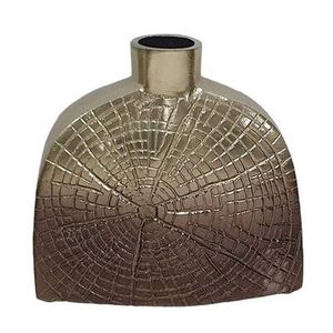 Metal vase great for improving room aesthetics through decorative floral elements that add visual depth and texture - Product Image 3