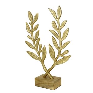 Antique Modern Aluminium Casting <b>Tree</b> Sculpture Silver-Plated Polished Figurine Home Decor Artistic Interior Accents <b>Tabletop</b> - Product Image 4