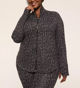 Chaqueta de Invierno con Cremallera, Polar, 100% Poliéster, Ajustada, Deportiva, para Gimnasio, para Mujer de Talla Grande, con Bolsillos, MOQ Pequeño - Product Image 1