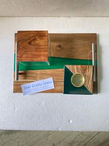 Dernier Mubkhar Bois Et Résine Époxy Manche En Métal Bukhoor Brûleur Bois Pour Ramadan Cadeau Brûleur D'encens Mubkhar Bakhoor Sets By SCI - Product Image 4