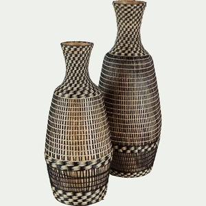 Vase tissé rustique de plancher de Vietrustic vase de jonc de mer de cadeau pour la décoration de chambre à coucher - Product Image 5