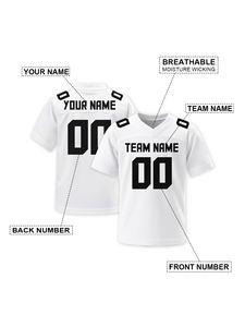 Camiseta de fútbol americano Camiseta del equipo nacional Uniforme de fútbol Camiseta de fútbol americano transpirable de secado rápido para hombres - Product Image 3