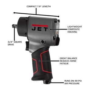 Clé à chocs pneumatique composite 3/4 pouce 1400 Ft-lbs 5300 tr/min OEM personnalisable - Product Image 3
