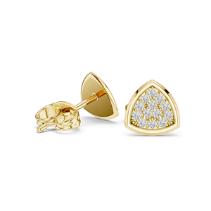 Boucles d'oreilles en diamant de laboratoire 0,156 CT pour femmes, clarté VVS-VS EF, or massif 14 carats plaqué rhodium, certifiées IGI, pour mariage et fiançailles - Product Image 5