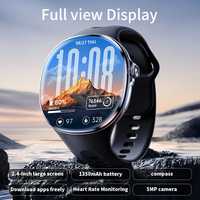 Smartwatch M100 con Display AMOLED 2.4'' 480x480, Fotocamera 5MP, 4G SIM, WiFi, GPS, NFC, Android 8.1, Chiamate Bluetooth, IP67, Fitness