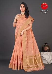 Khadi Saree de lino bordado de primera calidad en suave transpirable y elegante Ideal para celebraciones de verano Fiestas y reuniones étnicas - Product Image 5