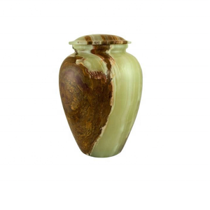 โกศเผาหินอ่อนสีเขียวประดับตกแต่งทำจากหินโมราสีเขียวธรรมชาติงานตามสั่ง - Product Image 5