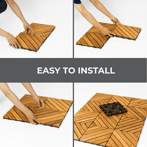 Article très populaire HPW-04 carrelage en bois massif à texture de plancher pour la décoration de la maison carrelage de sol pour balcon/entrée - Product Image 6