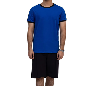 T-shirts courts lourds personnalisés pour hommes col épais T-shirt court carré vierge surdimensionné personnalisé pour hommes - Product Image 1