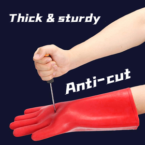 Gants de sécurité pour électriciens Fourniture en vrac de gants en caoutchouc isolés Gants isolés électriques antichocs - Product Image 4