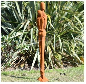 Sculpture de jardin de Couple en fonte de haute qualité idéale pour le décor de patio de parc de cour de jardin de maison - Product Image 1