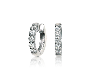 Topcarat Lightweight <b>Huggie</b> <b>Earrings</b> for Women and Girls for Parties and Gifts Featuring Zircon Stone - Product Image 1