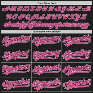 Noir rose lettres personnalisé Sublimation 2 boutons Baseball Softball Jersey 100% Polyester antibactérien séchage rapide en gros - Product Image 4