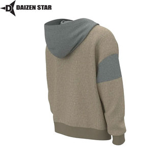 Wholesale Men's Winter Hooded Pullover 100% Cotton Eco-Friendly Breathable Windproof Casual Streetwear Solid Color Plain Dyed - Product Image 4