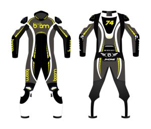 Boomletcorp Auto Racing Sets Ropa deportiva Traje de motocicleta de cuero de una pieza Traje de hombre resistente al agua Traje de carreras Motocicleta - Product Image 3