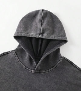 Up-Felt-Impex Vente en gros Sweat à capuche rétro délavé à imprimé portrait pour hommes - Product Image 3