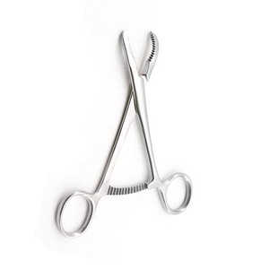 Pinzas Quirúrgicas Manuales Allis de Acero Inoxidable con Mango de Anillo para Sujetar Tejidos en Cirugía General - Product Image 3