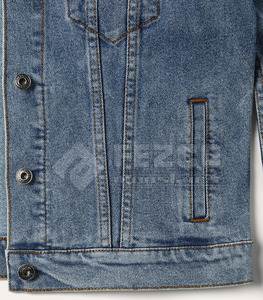 Nouvelle veste en jean imperméable pour homme, tendance hiver, avec logo sur le devant, design surdimensionné, 100% coton, haute qualité - Product Image 4