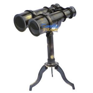 Binocular de Latón chapado en plata con Base Binocular marino Senderismo Camping Regalo de Navidad Telescopio Binocular - Product Image 6