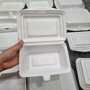 2025 productos ecológicos sostenibles de alta calidad, un compartimento desechable, contenedor de comida de espuma PS con tapas, precio barato - Product Image 3