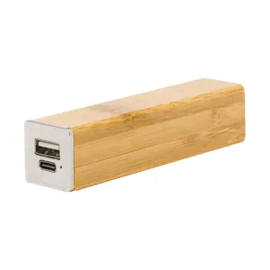 Power Bank Ecologico in Bambù Bamster, Gadget Promozionali - Product Image 1